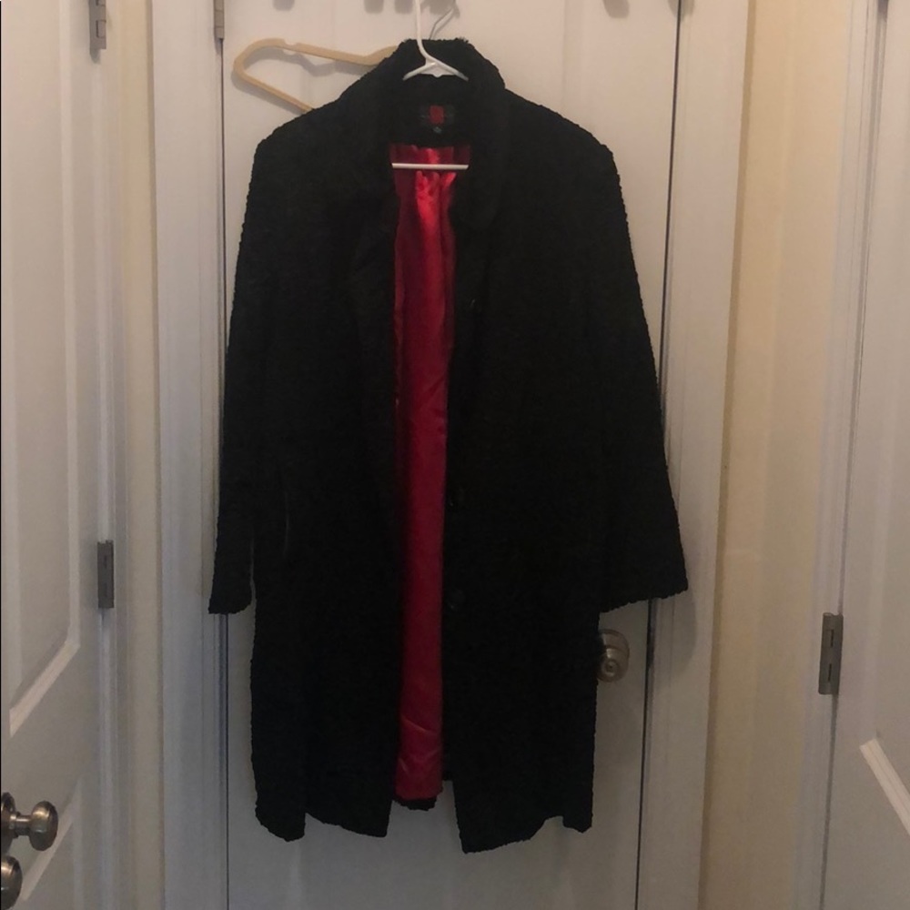 Black fuzzy Gallery jacket